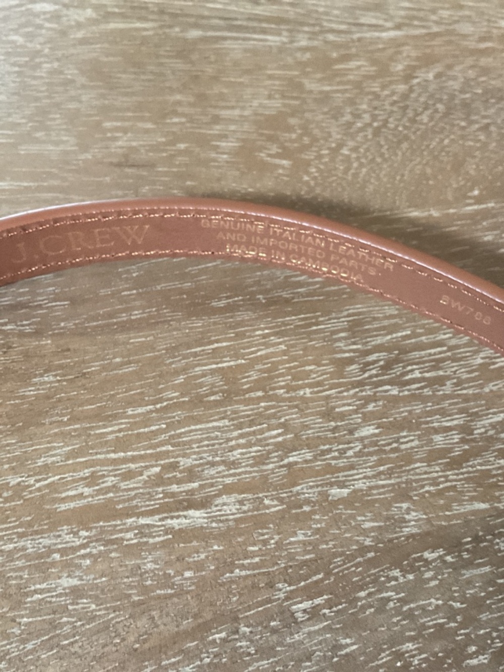 New with tags Jcrew belt with leather trim - Picture 3 of 3